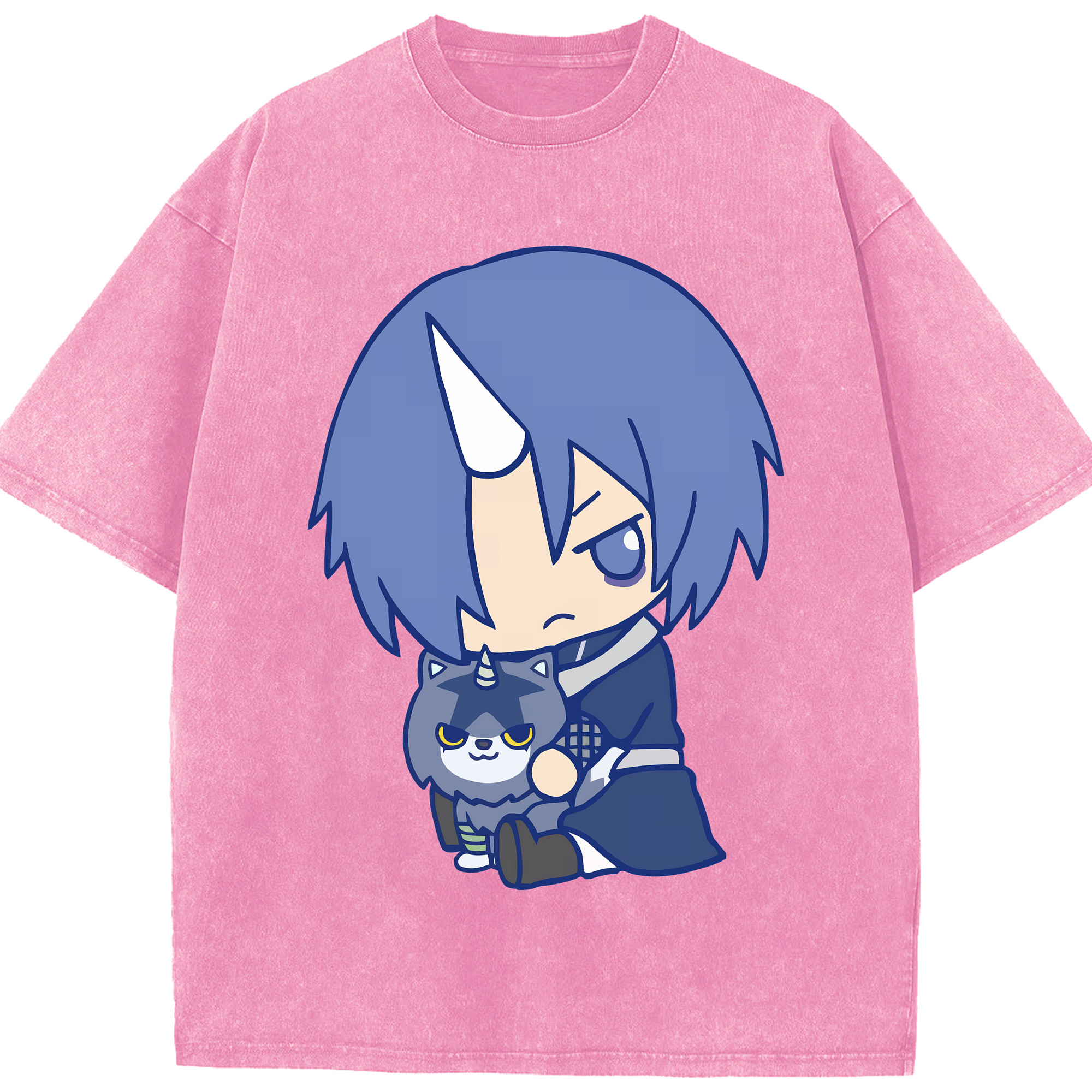 （画像用） 転スラ Regarding Reincarnated to Slime 綿100% ヴィンテージ風 半袖Tシャツ（フロントプリント）